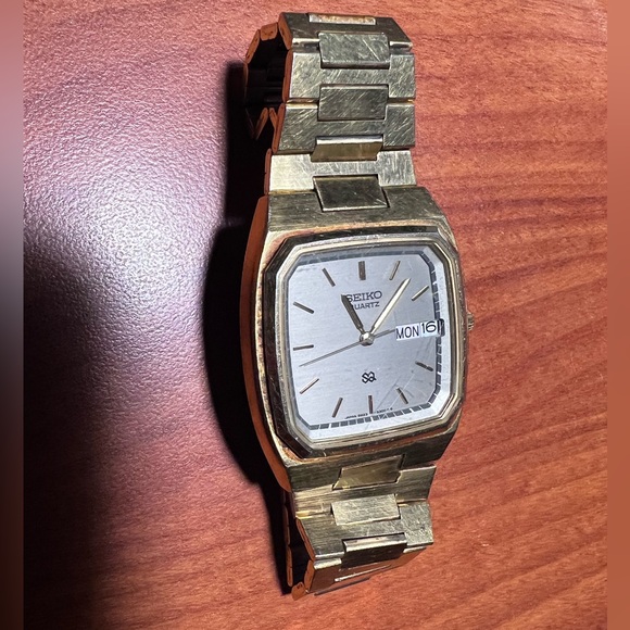 Vintage Gold Seiko Watch 1970s Men’s Clasp Water Resistant - Picture 2 of 5